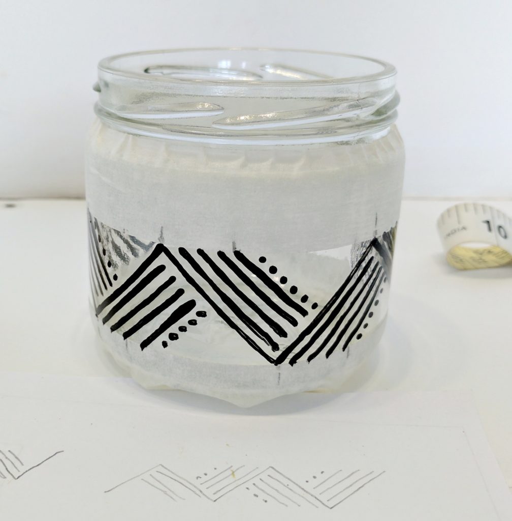 Jar Painting Ideas, Glass Bottle Painting